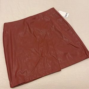 Bar III Leather Skirt